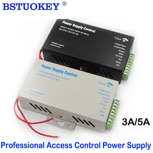Access Control Power Supplier Transformer DC 12V 5A Door System Switch
AC 90~260V Time Delay Max 15s High Quality Control Power