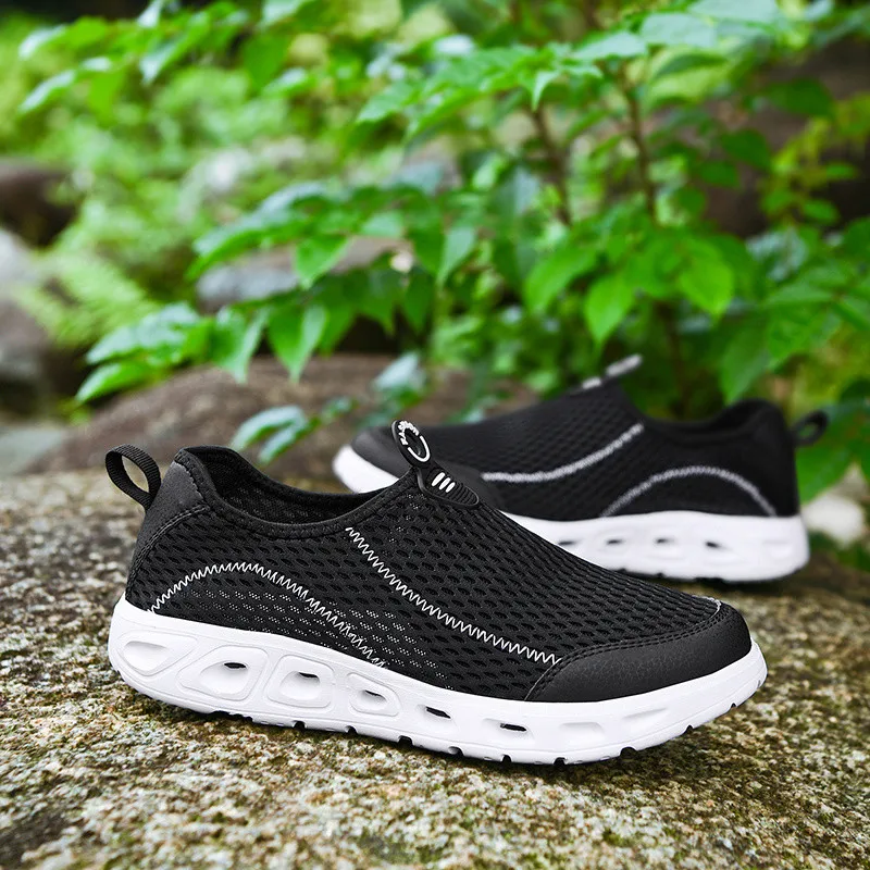 Plus Size 48 Hiking Shoes For Men Outdoor Slip on Climbing Sport Shoes Tactical Hunting Trekking Mountain Boots Black Sneaker