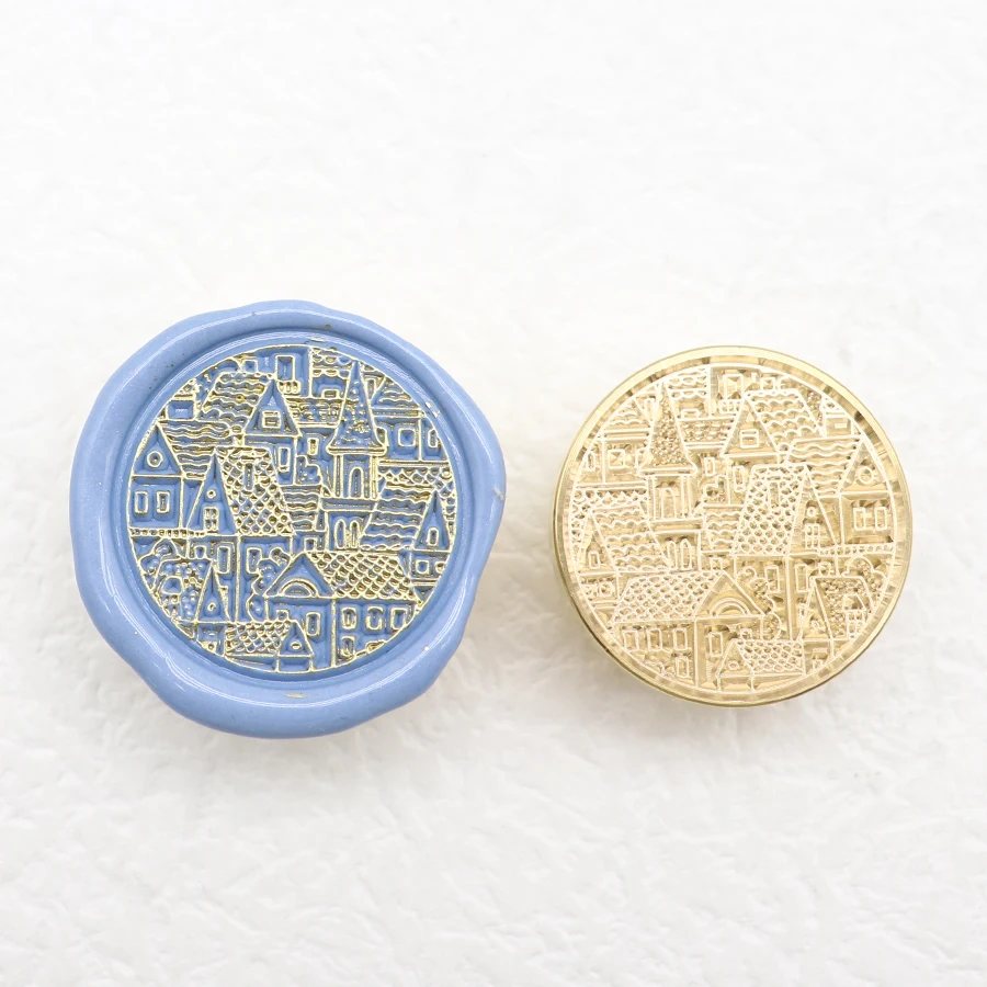 retro building wax seal house sealing stamp head for scrapbooking cards envelopes wedding invitations gift packaging free global shipping