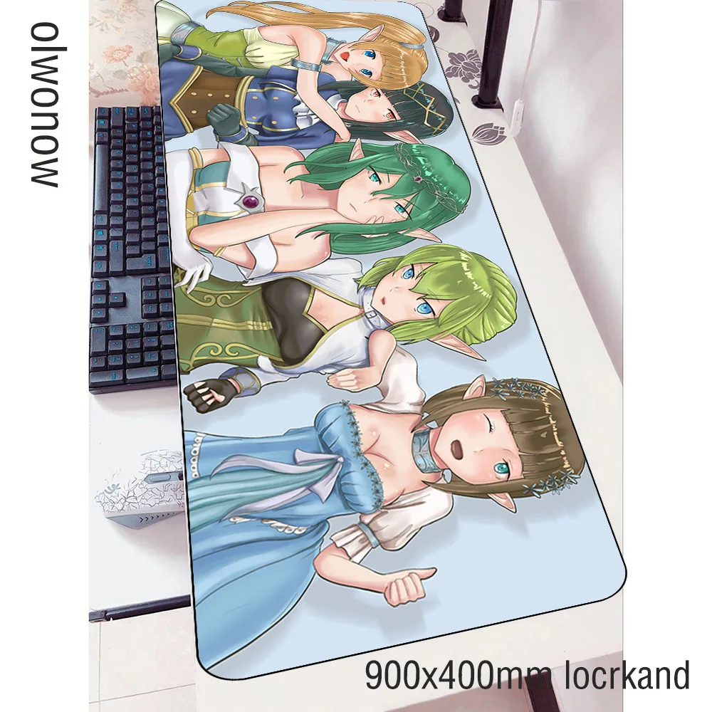 Коврик для мыши DanMachi домашних геймеров милый игровой коврик 90 х40 см ноутбука