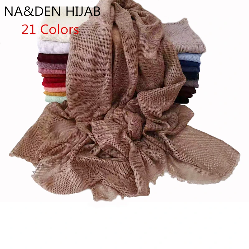 Модный дизайнерский весенний ажурный шарф из вискозы и хлопка Женский