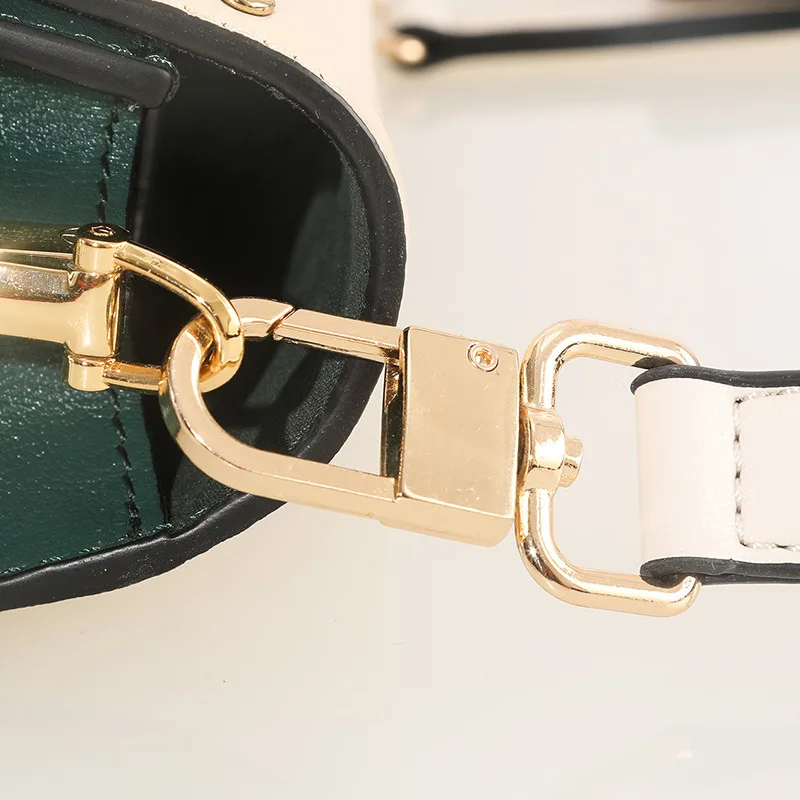 Модная женская сумка аксессуары широкий кожаный ремешок на плечо Geunine V-образная