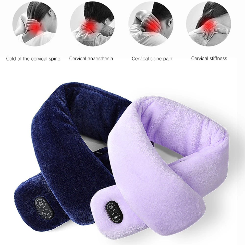 

USB Heating Scarf Winter Women Men Thick Warm Heating Pad Electric Heated Neck Warmer Scarf For Outdoor Camping Hiking Cycling