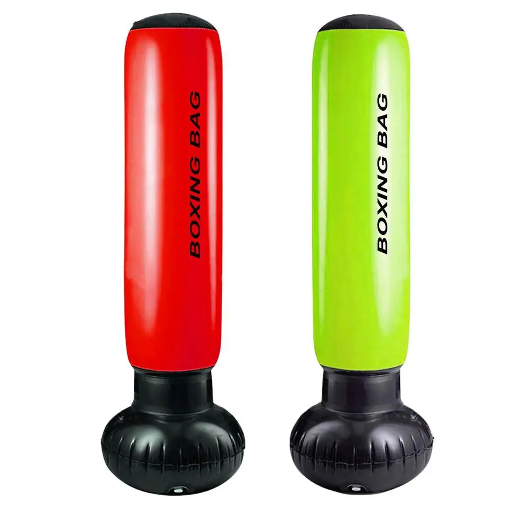 

Heavy Punching Bag Durable Bounce Back Boxing Bag Iatable Boxing Column With Air Pump For Kids And Adults Decompression Rel