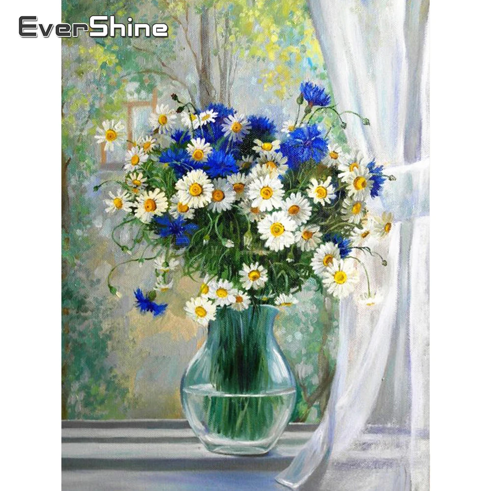 EverShine Алмазная вышивка картины стразами полная выкладка цветы алмазная мозаика вышивка крестом рукоделие