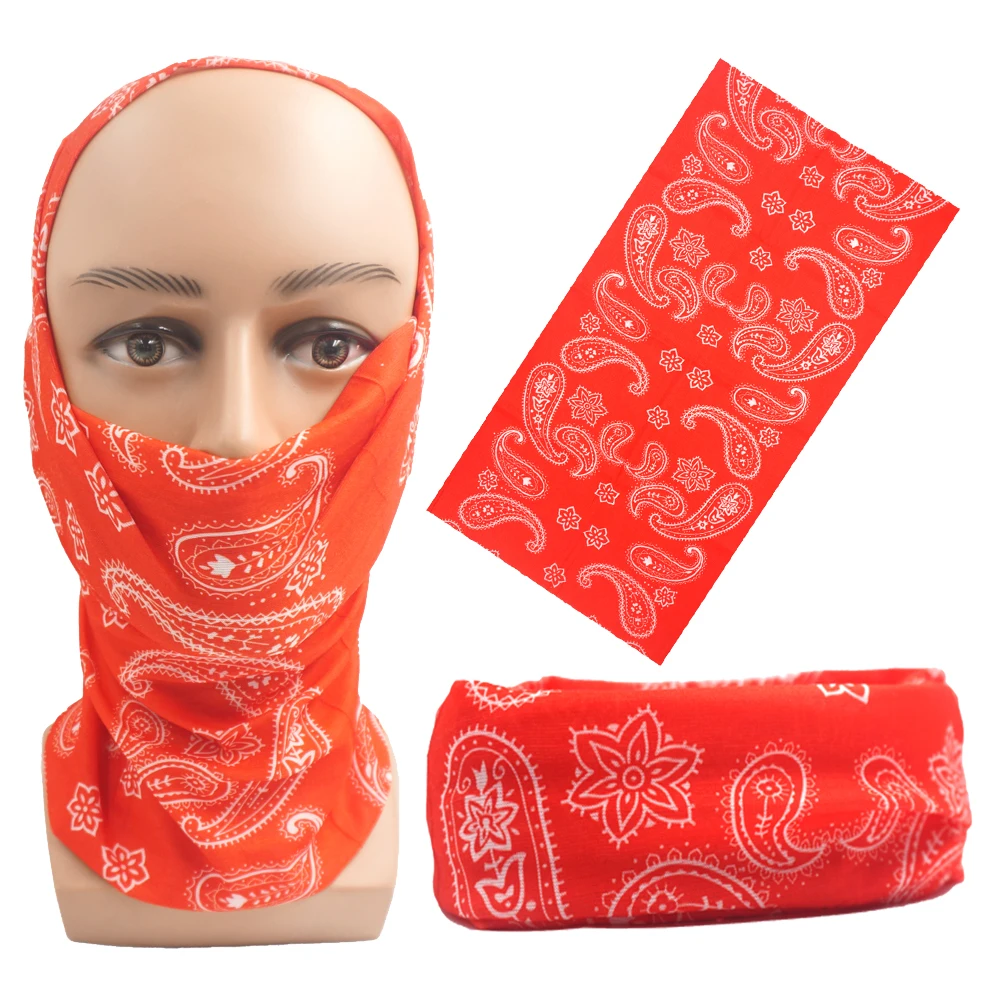 4 цвета с принтом Головастик банданы для велоспорта солнцезащитный шарф улицы