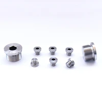 304 stainless steel hexagon socket flange face oil plug m8101214161820222427303336 male thread fitting water gas oil