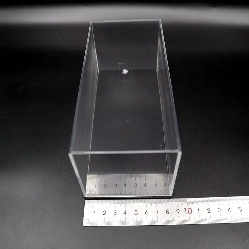 Acrylic Display Case Model Cars Show Box Dust Proof Black Base 1:32 Transparent 18CM |