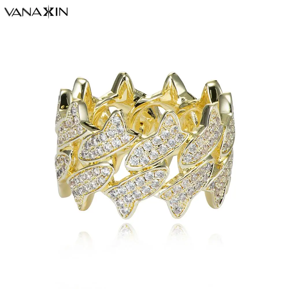 925 Серебряное кольцо на голову с изображением Иисуса для мужчин CZ Iced Out Шикарное