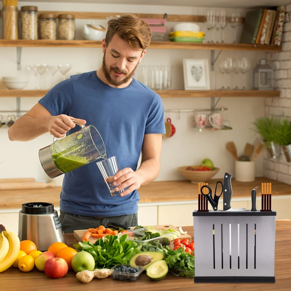 

1 Set of Wall-mounted Storage Rack Knives Holder Spoon Forks Organizing Rack