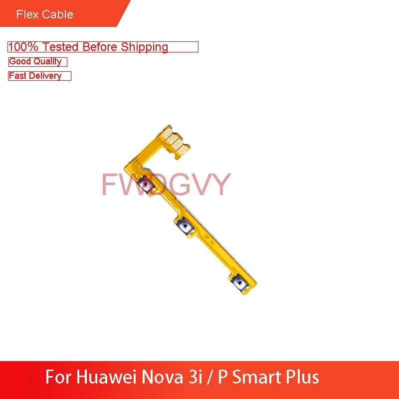Для Huawei Nova 3i / P Smart Plus гибкий кабель громкости питания вкл./ВЫКЛ. Боковой кнопочный