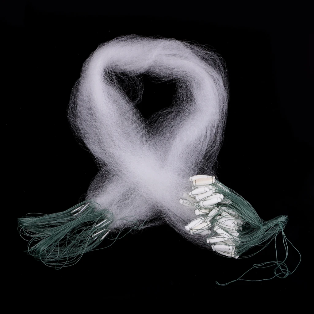 

20m Fishing Mesh Casting Trap Monofilament Nylon Gill Net with Floats