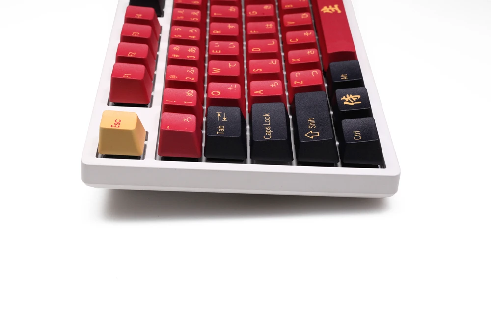 OMO OEM профиль all over Dye Sub Keycap loop Red Samurai для механической клавиатуры gh60 87 104 tkl ansi BM60 XD64