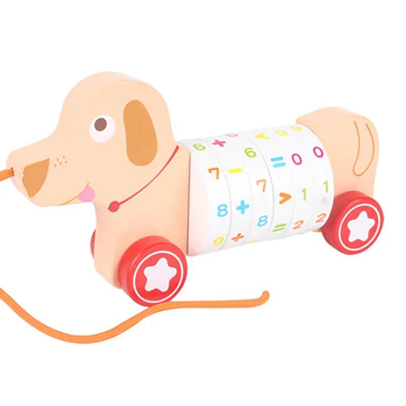 

Деревянная ручная машина Цвета Животные Родитель Ребенок Детские развивающие игрушки игры