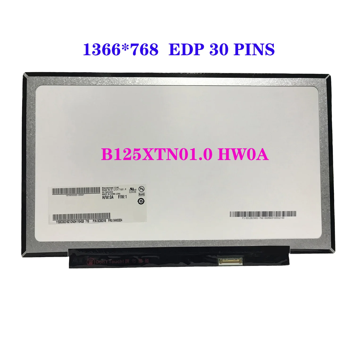 B125XTN01.0 HW0A M125NWN1 R0 R1 R2 для Lenovo ThinkPad x240 X260 X270 X280 панель ноутбука 1366*768 30-контактный
