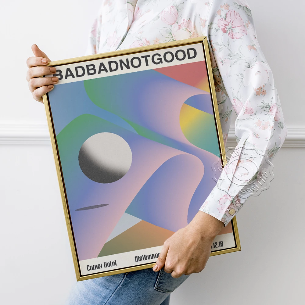 

BADBADNOTGOOD Band Poster, BADBADNOTGOOD Fans Wall Picture, Melbourne Victoria Wall Art, Music Band Print, Music Gig Prints Art