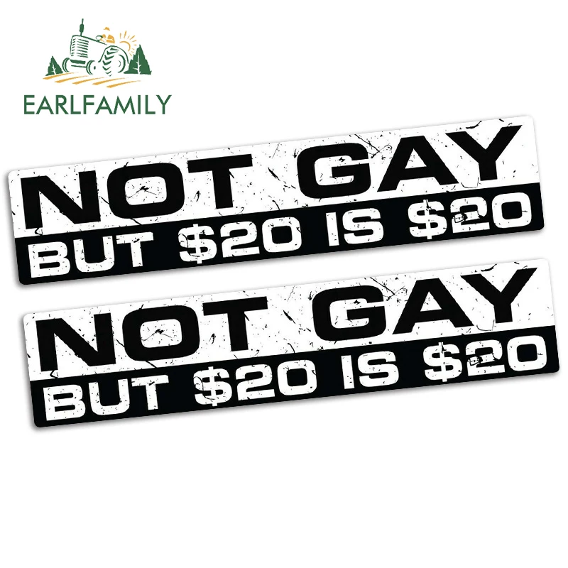 EARLFAMILY 15 см x 3 2 не гей 20 $ Автомобильная наклейка винил JDM Забавный бампер