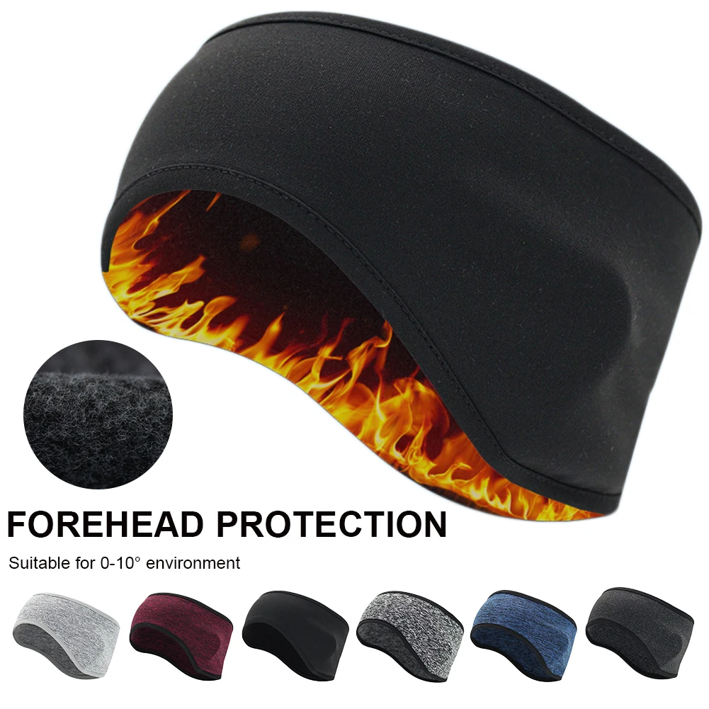 

Winter Ear Warmer Headband Stretchy Thermal Head Band Earmuffs Cold Weather Fleece Ear Cover for Men Women Outdoor Activities