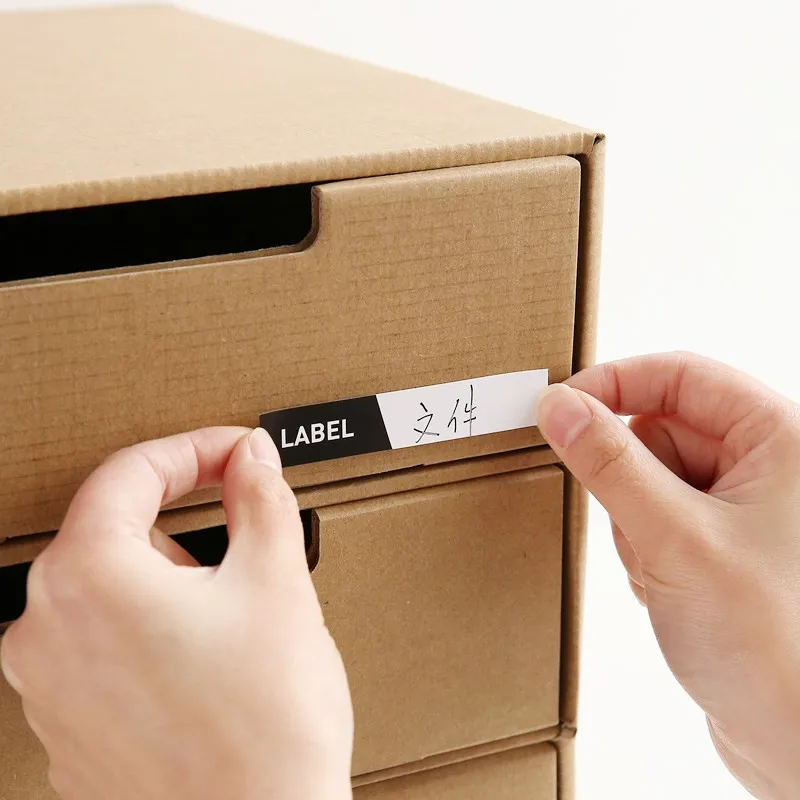 Складной настольный органайзер для хранения ящиков коробка крафт-бумаги Sundry