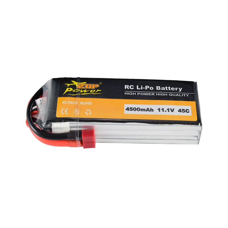 ZOP Power 11 1 В 45C 4500 мАч 3S Lipo батарея с Т образным разъемом сменная для
