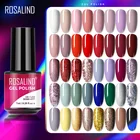 Гель-лак ROSALIND с красными блестками, 7 мл, гибридные Лаки, для маникюра ногтей, базового и верхнего покрытия, полуперманентный Гель-лак