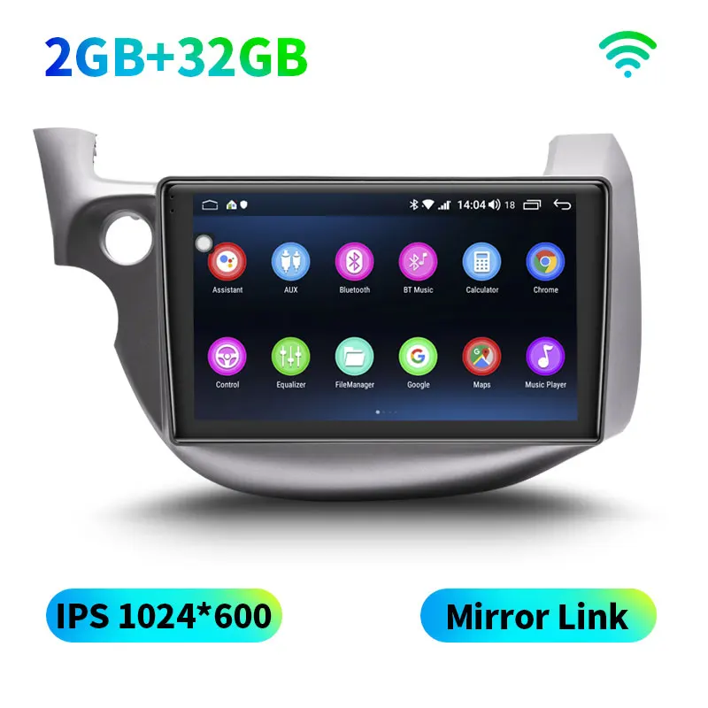 JY-HO140N3 10," 1 din Android 8,1 автомобильный мультимедийный плеер магнитофон gps навигатор 8 ядерный 32 г/64 г радио для Honda Fit/Jazz 2008-2013 - Цвет: JY-HO140N3
