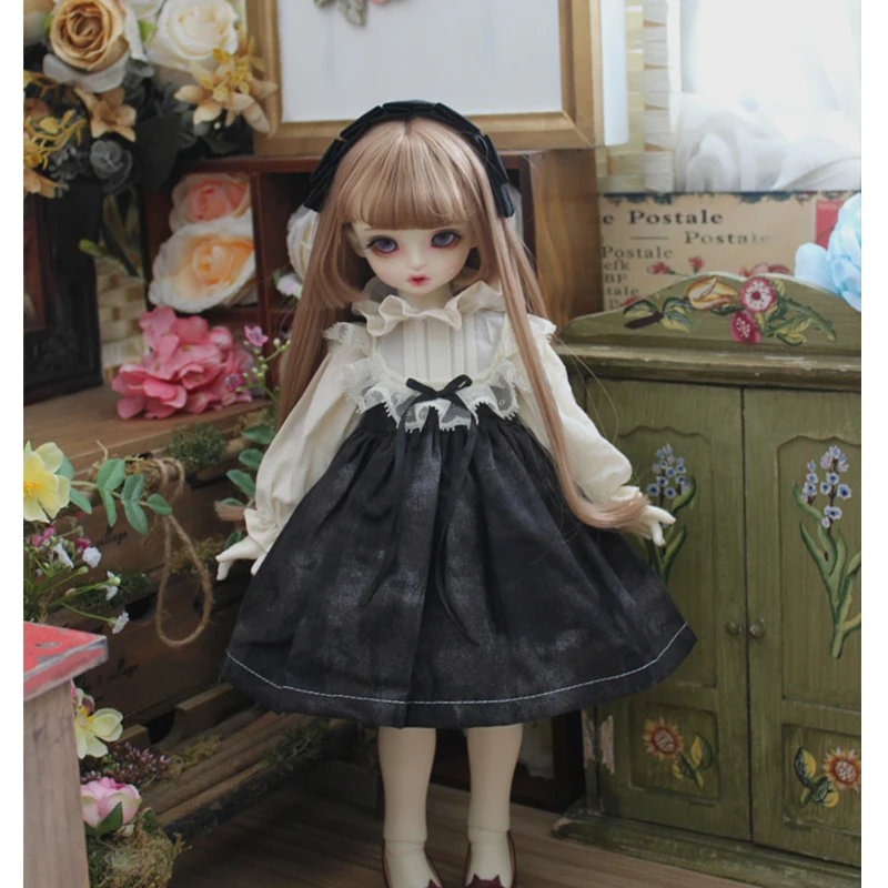 BJD clothes doll simple dress + hair band for 1/3 1/4 1/6 SD DD Blyth accessories | Игрушки и хобби