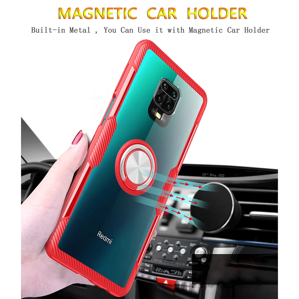 KEYSION Shockproof Case for Redmi Note 9S 9 Pro Max 8 T K30 K20 X2 Clear Phone back Cover for Xiaomi Mi 10 Pro 9T 9 Lite Note 10