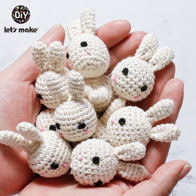 1 шт. детские вязаные бусины кролик панда Грызунок грызунок сделай сам цепочка