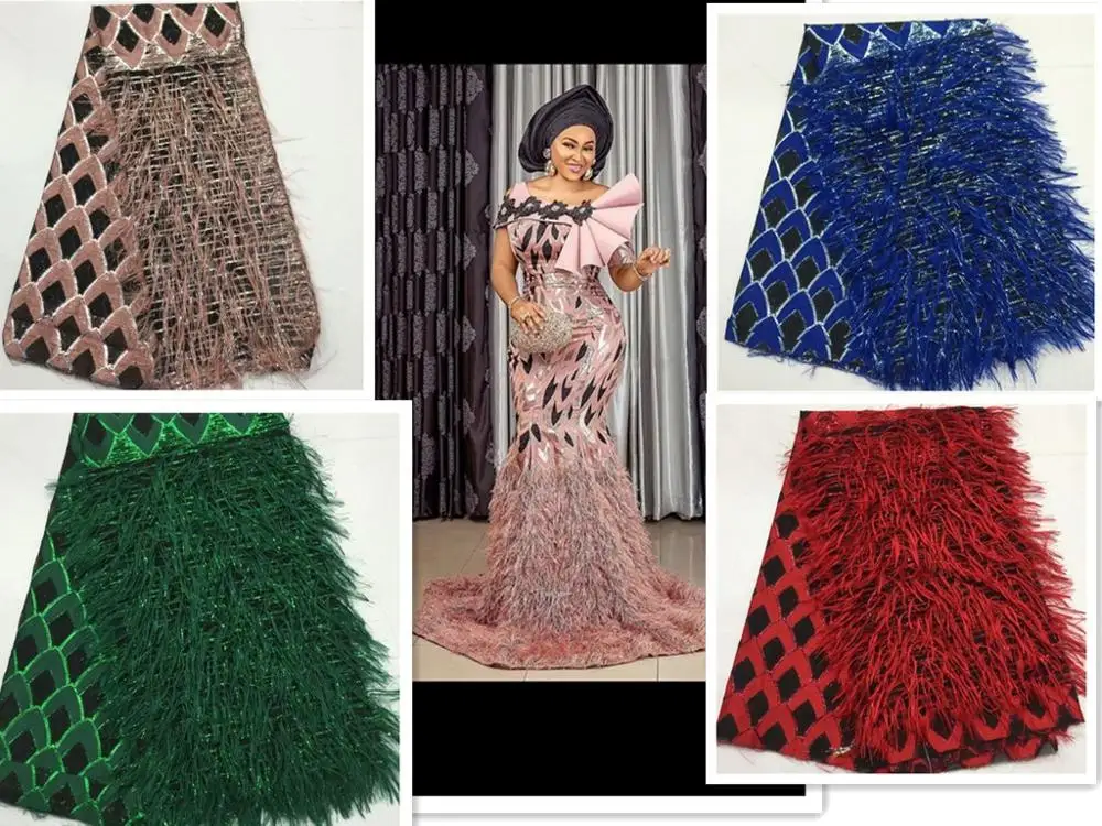 Самая популярная парчовая кружевная ткань 2020 розовая Высококачественная