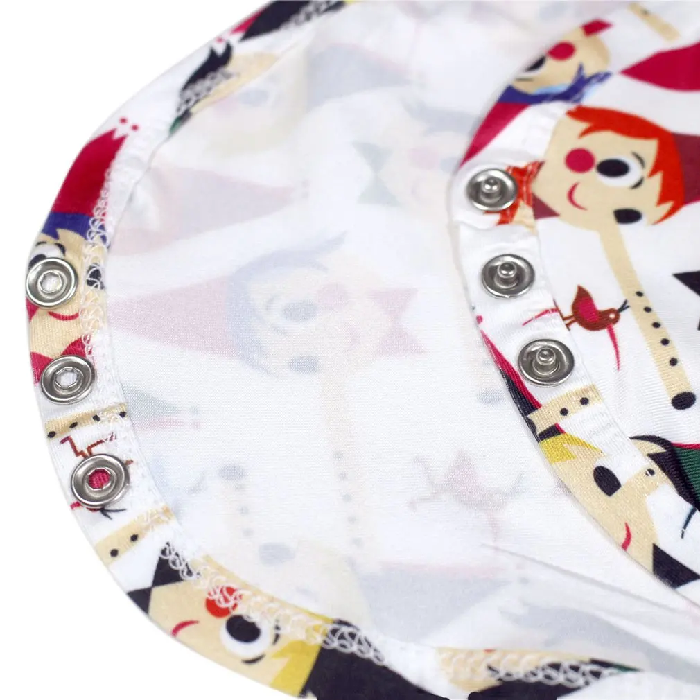 Детские боди с длинными рукавами рисунком клоуна эластичные комбинезоны Новые