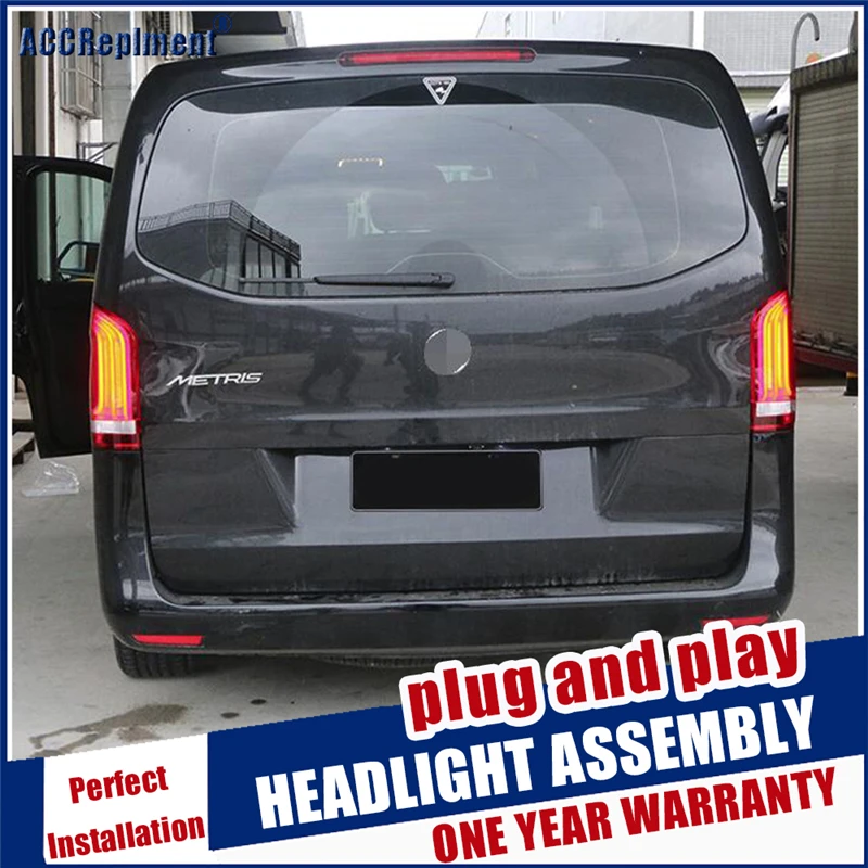 Dynamic turn signal taillights For Mercedes-Benz Vito Metris led Tail light Assembly DRL+Brake+Reverse lights 2016-2019 | Автомобили и