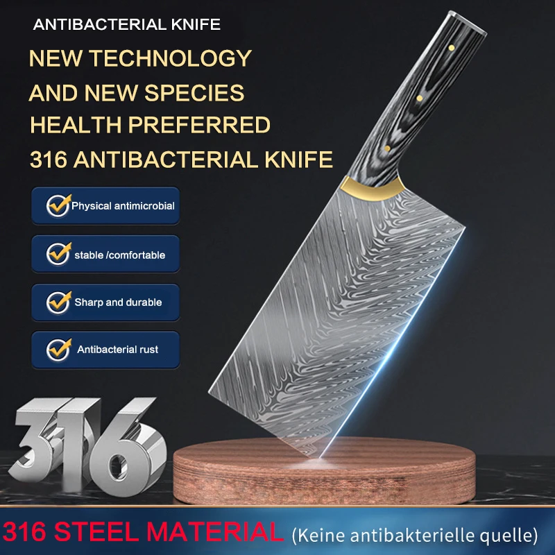 

Damascus Pattern Chef's Knife Special Stainless Steel Forging Sharp Meat Cleaver Fish Vegetables Kitchen Knife Home CookingTools