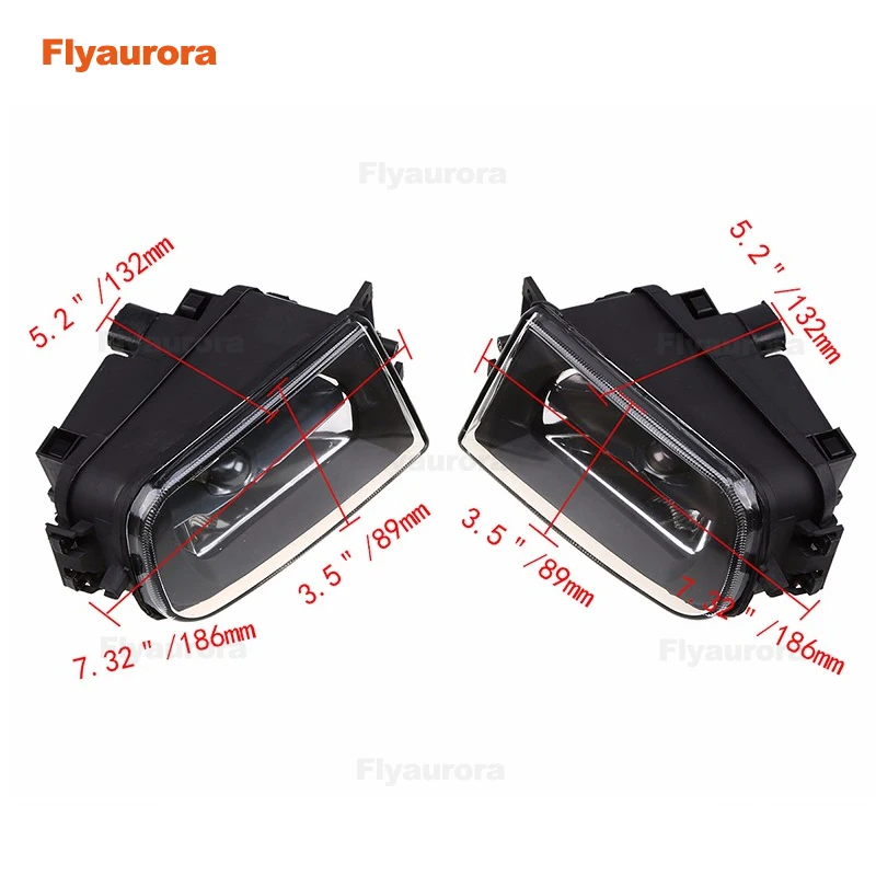 1 пара левая и правая передняя противотуманная фара без лампочек комплект для