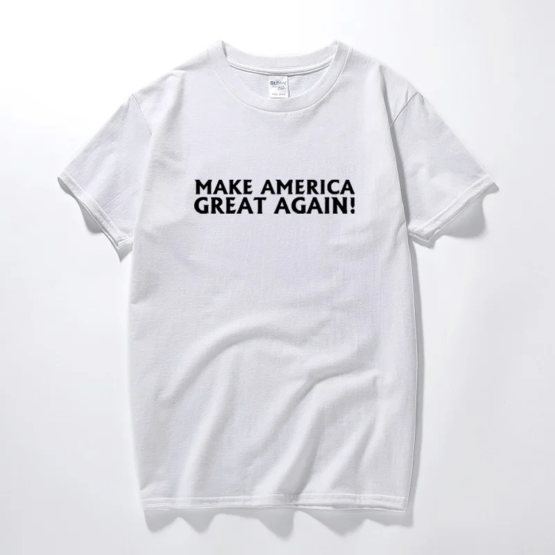 Футболка мужская с надписью Make America Great опять хлопковая рубашка коротким рукавом