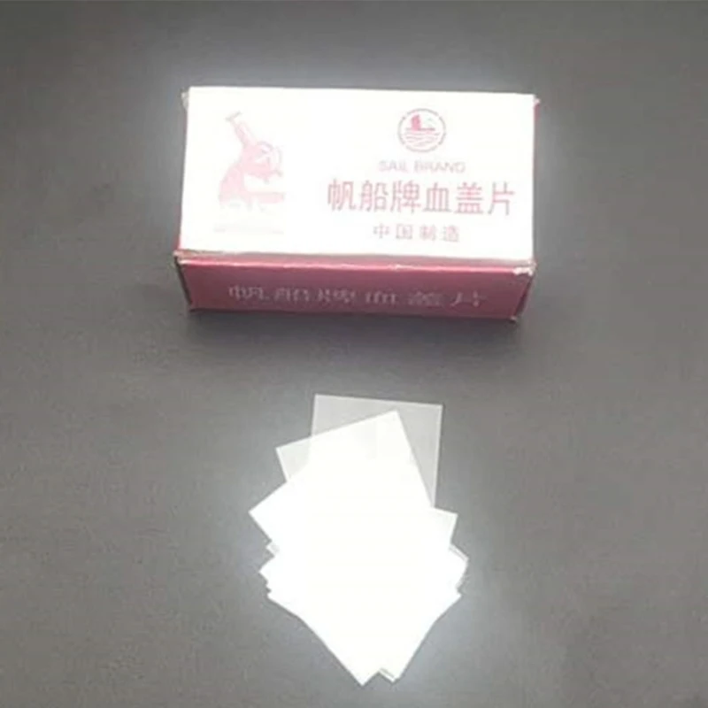 

Cleaned Blank Ground Edge Glass Microscope Slides Blank Silde and 150pc Pre-Cleaned Square Glass Cover Slips