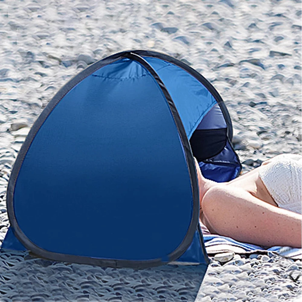 

Beach Sun Shelters Instant Shade Canopy Mini Head Shield Automatic Shade Tent Protection Pop Up Tent Sunbathing Windproof Sand