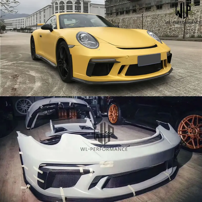 911 991 2 GT3 стиль комплект кузова автомобиля из углеродного волокна передний задний