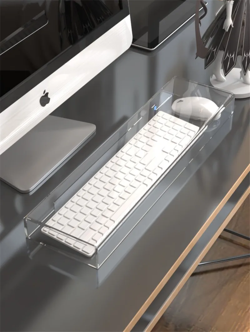 Прозрачный Акриловый чехол для емкостной клавиатуры пылезащитный механической