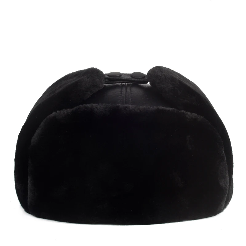 Кожаная шапка для мужчин северо восток шляпа Leifeng зимние утепленные наушники