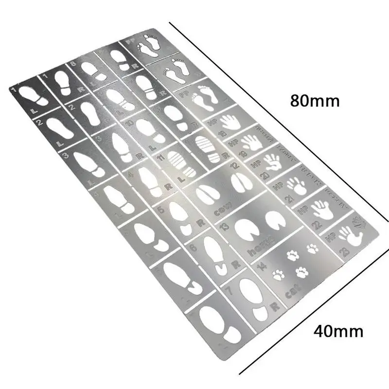 

Fidget Toys Scene model coloring production tool DIY spraying characters animal spray footprints covering handprints plate paper