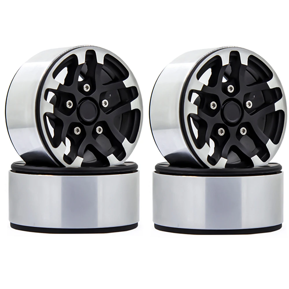 

Metal 1.9inch Beadlock Wheel Rim Wheel Hub for 1/10 RC Crawler Axial SCX10 II 90046 TRX-4 Tamiya