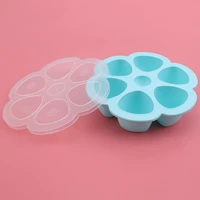 baby food container silicone baby flower plaid fruit breast milk storage box baby food supplement tray for food storage gadgets