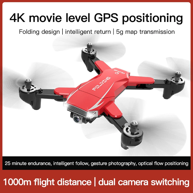 

Профессиональный Дрон с широкоугольной HD камерой 4k, 1080P, GPS, Wi-Fi, Fpv