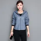 Женская кожаная куртка большого размера 3XL 4XL, новинка 2022, Весенняя мотоциклетная Женская кожаная одежда, короткое повседневное кожаное пальто для женщин