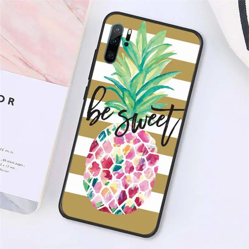 

Pineapple Fruit summer color Phone Case For Huawei honor Mate P 10 20 30 40 Pro 10i 9 10 20 8x Lite Y91C V17 6.38 6.44