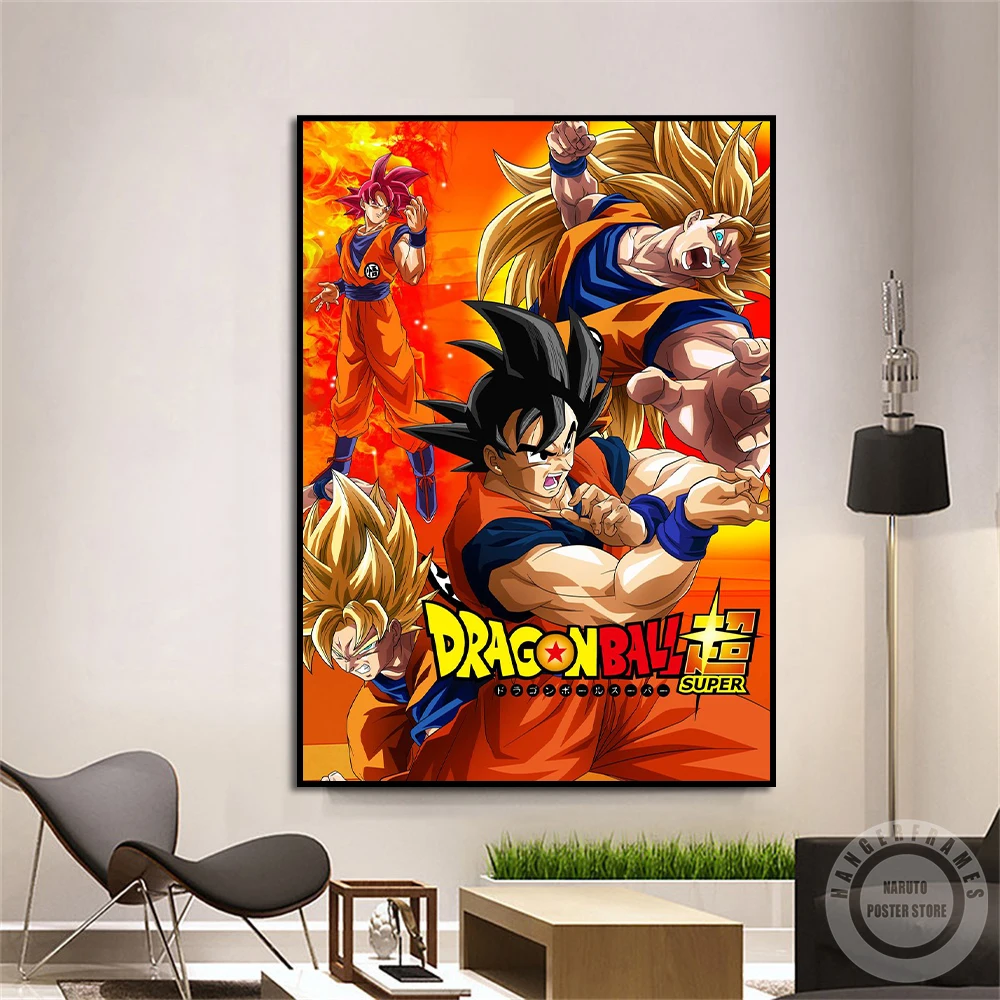 

Dragon Ball Super Anime Poster Goku Martial Wall Art Prints Canvas Painting Japanese Manga For Living Kids Room Home Decoration