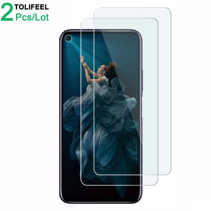 2 шт закаленное стекло для Huawei Honor 20, защита экрана 9H 2.5D, Защитное стекло для телефона Huawei Honor 20 Pro