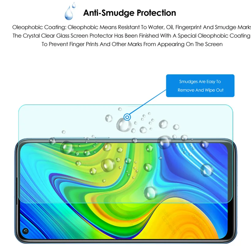 

Redmi Note 9 Glass 3pcs Tempered Protective Glass For Xiaomi Redmi Note 9 Pro 9S 9 A C S Readmi 9A 9C NFC Screen Protector Film