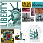 Американские строительные патчи с флагом, термоклейкие наклейки на одежду, ткань, термоклейкие наклейки для одежды